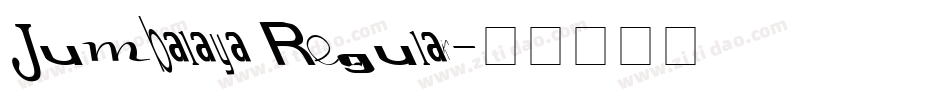 Jumbalaya Regular字体转换